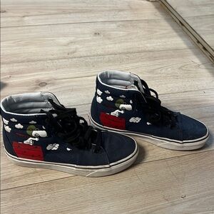 Kids High-Top Sneakers with Cartoon Design
